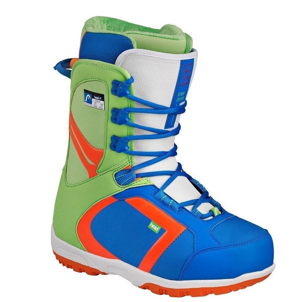 ΜΠΟΤΕΣ SNOWBOARD HEAD SCOUT PRO BLUE/GREEN Men Snowboard boots-Μπλέ/Πράσινο