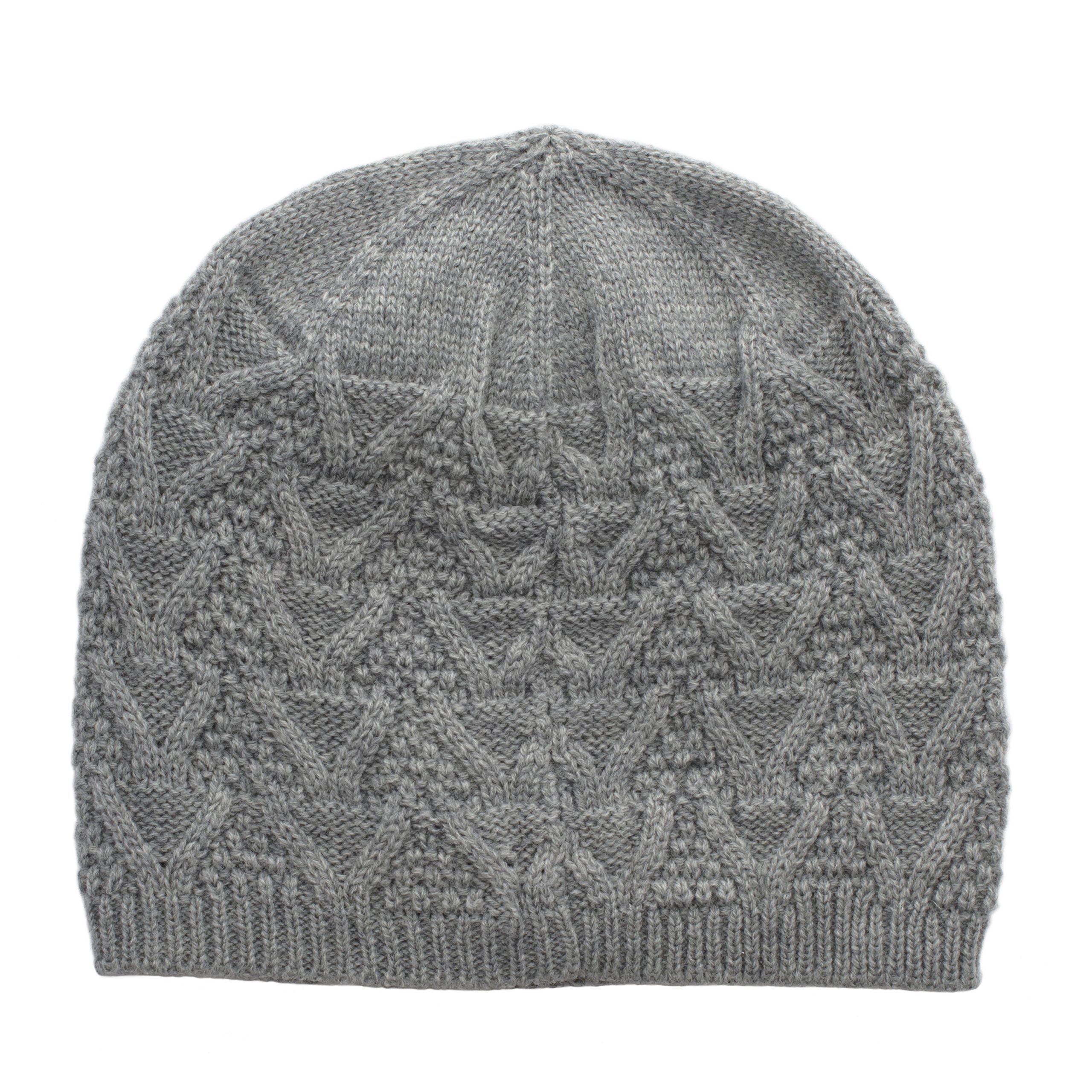 WOMAN KNITTED BEANIE-GREY
