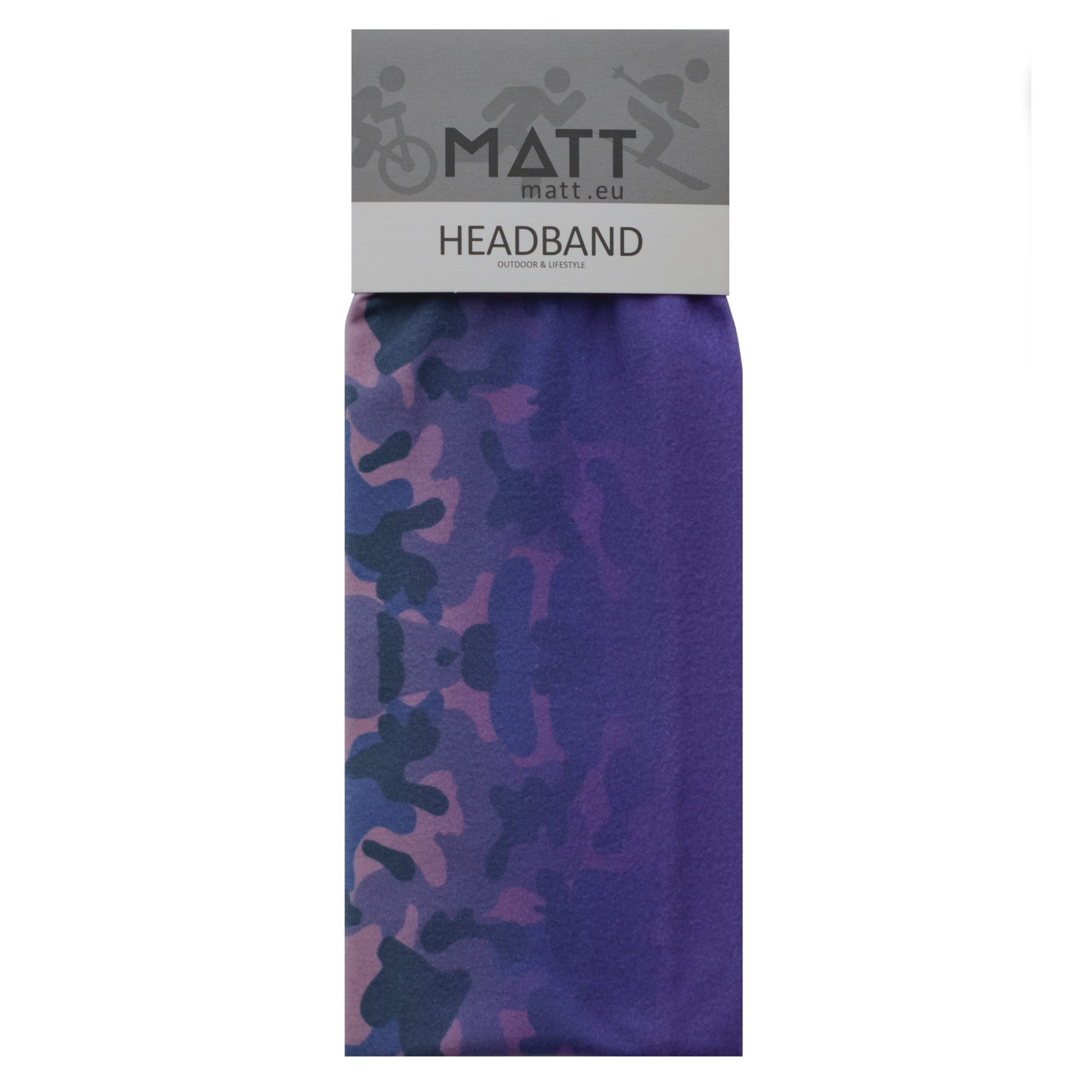 Headbands MATT THERMO HEADBAND-PURPLE