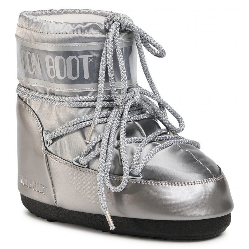 ΜOON BOOTS MOON BOOT classic low glance Μπότα Χιονιού 14093500002-Silver