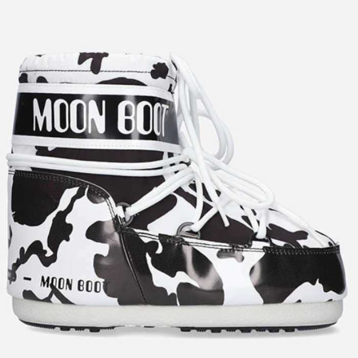 ΜOON BOOTS MOON BOOT mars cow printed Μπότα Χιονιού 14402500 001-Black/white