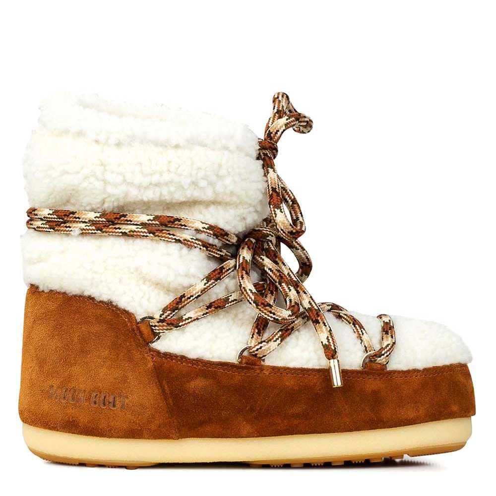 MOON BOOT Light low shearling Μπότα Χιονιού 14600700 001-Whisky/Off white
