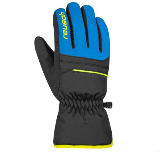 REUSCH ALAN JUNIOR Γάντια σκι 6461115-7002 BLACK/BRIL BLUE/SAFETY YELLOW