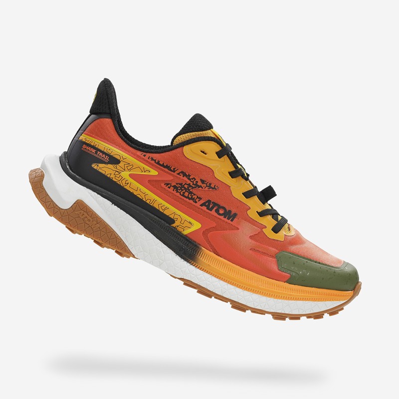 ATOM Shark AT160 Orange Trail Running Shoes-Orange