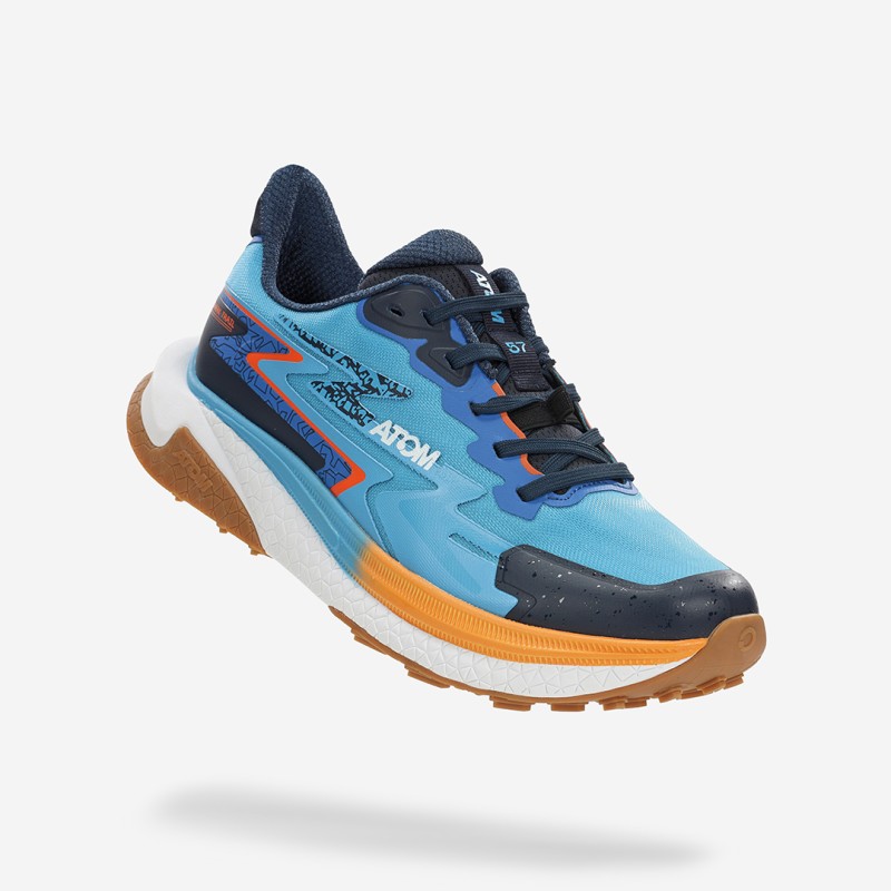 ATOM Shark AT160 Blue Trail Running Shoes-Blue - Image 2