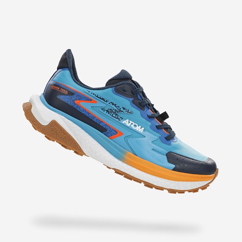 ATOM Shark AT160 Blue Trail Running Shoes-Blue