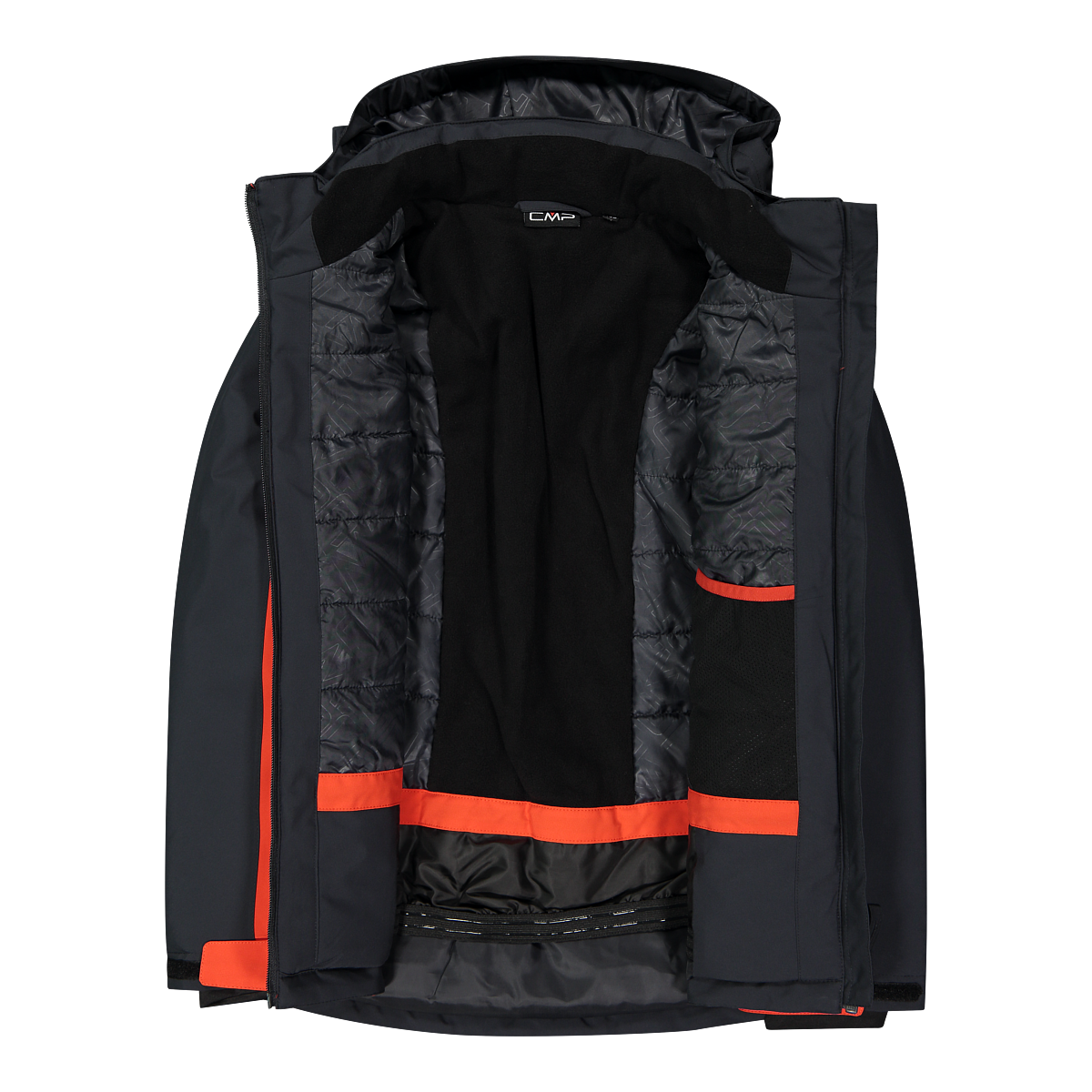 CMP Boy's Jacket Snaps Hood Twill - Ski jacket Tango Antracite - Image 3